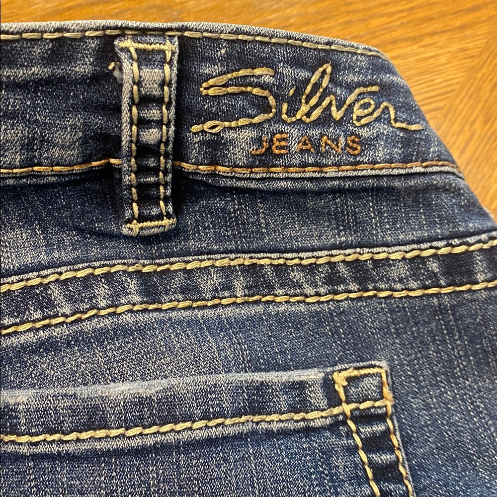 EUC SILVER JEANS Suki Ankle Capri Crop 16 - Picture 8 of 9